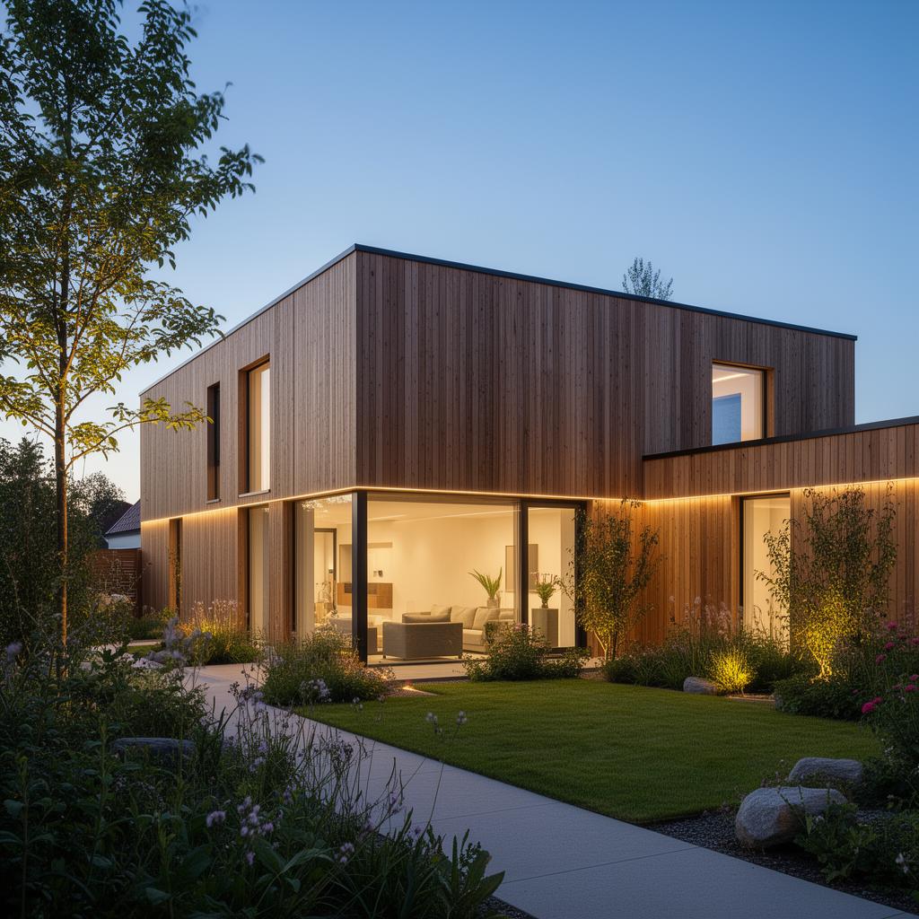 Moderne bolig eksteriør